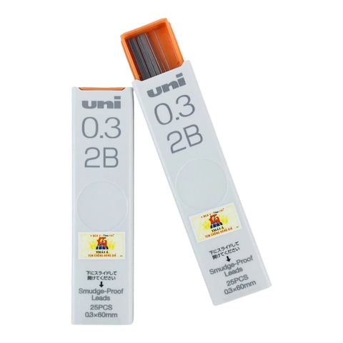 Ngòi chì Uni 0.3mm 2B (10)