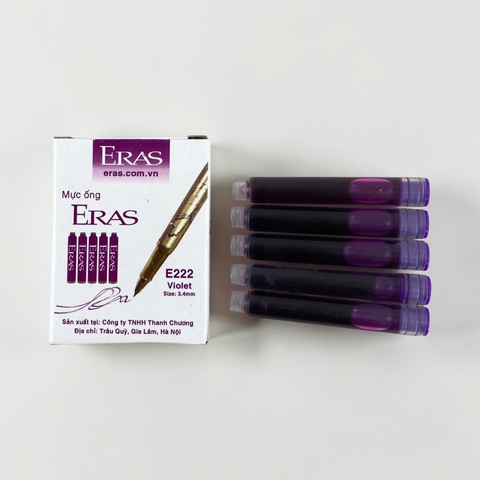 Ống mực bút máy xoá được Eras E222, mực ống tiện lợi (10/60)