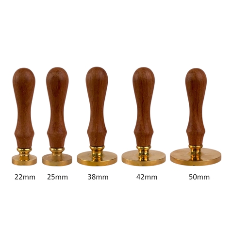 Phôi đồng Φ22mm /  Φ25mm /  Φ38mm /  Φ42mm /  Φ50mm cán gỗ, dấu cán đồng, dấu chấm mực