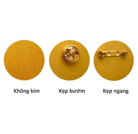 Phôi thẻ tên kim loại BT51 Φ25mm vàng (50)