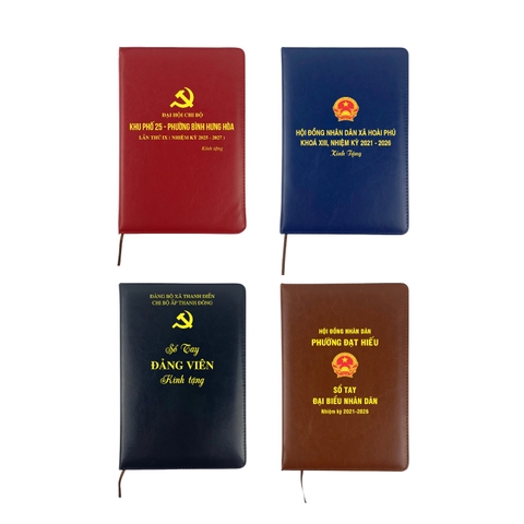 Quà tặng sổ da QS-JY07 in logo