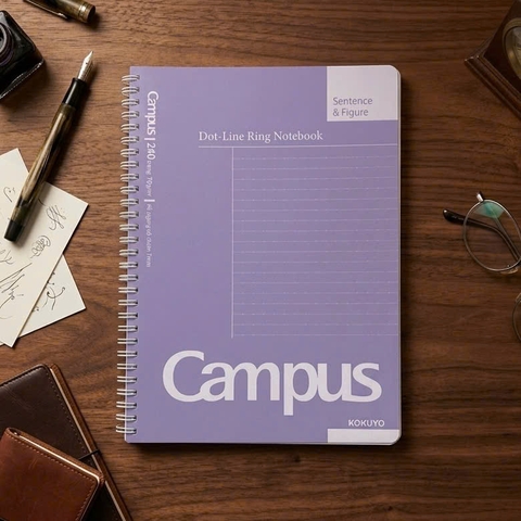 Sổ lò xo Campus RN-B5DL240BS17.9x25.2cm 70gsm B5, Sổ ghi chú, Sổ ghi chép
