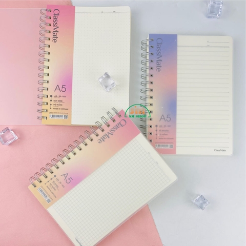 Sổ lò xo Classmate LA5-20-021/ LA5-20-022/ LA5-20-023 15.2x21.2cm 200 trang 100gsm