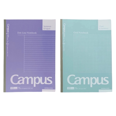 Tập sinh viên Campus Basic Notebook 120 trang 70gsm kẻ ngang dán gáy (10)