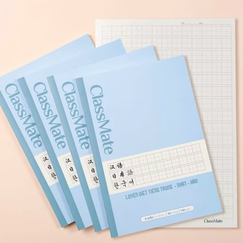 Tập viết Tiếng Trung-Nhật-Hàn Classmate NN-08-0902 ô điền 80 trang 100gsm