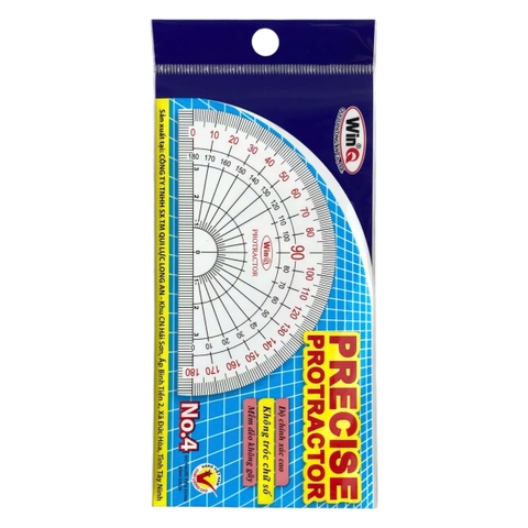 Thước đo độ Win No.4, Thước 180 độ, Thước đo góc (50/250/1500)