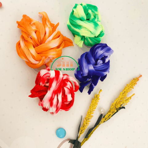 Phụ liệu trang trí/ voan làm hoa 510143 (5)