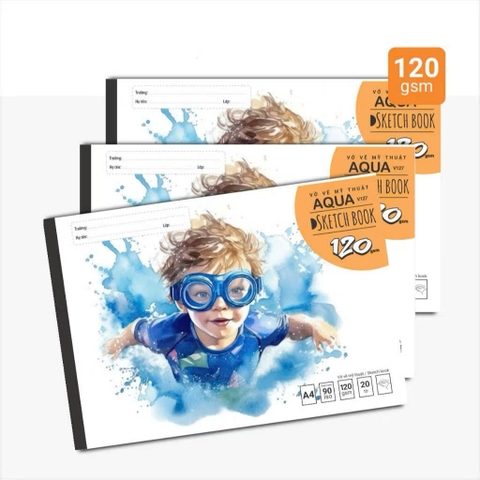 Vở vẽ mỹ thuật AQUA FT V-127 120gsm A4