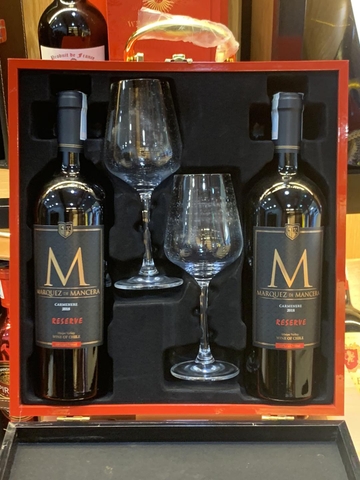 Sét 2 chai rượu vang M Chile