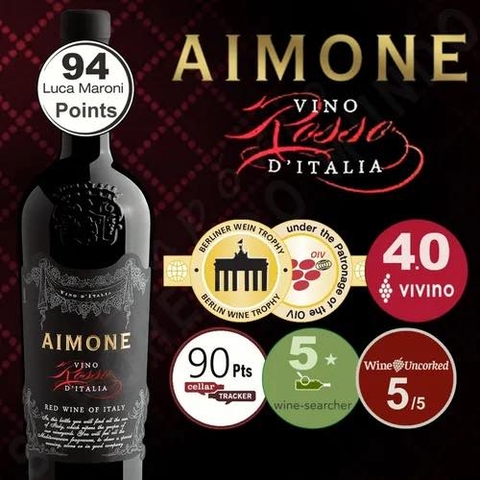 Rượu vang Aimone Vino Rosso D'italia 94 Point.