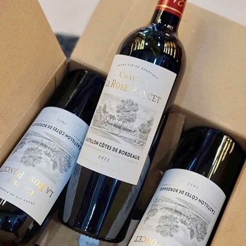 Rượu vang Chateau La Rose Poncet.