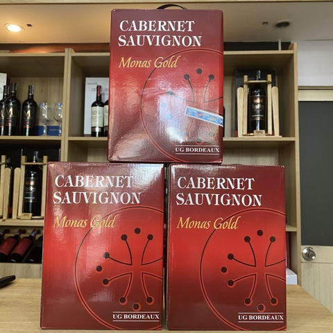 Rượu vang bịch Monas Gold 3L