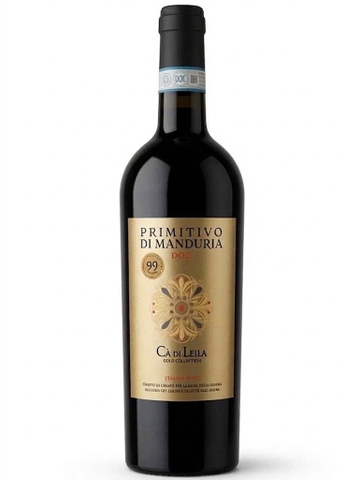 Rượu Vang Ý Primitivo Di Manduria Cà Di Leila Gold Collection