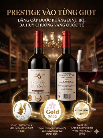 Château du Rocher Cuvée Antonius Saint-Émilion Grand Cru niên vụ 2020