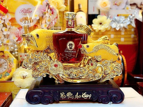 Cá ngân Long xi mạ vàng Lộc Phúc An Khang