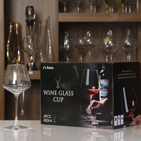 4 Bộ ly rượu vang hiệu Adela, Khuyến Mãi- giá tốt