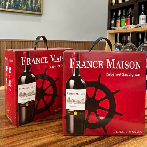 Rượu vang France Maison 5L.