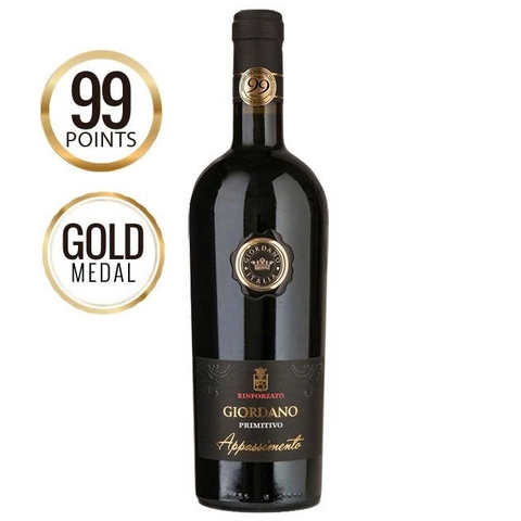 Rượu vang Rinforzato Giordano Primitivo Appassimento 99.