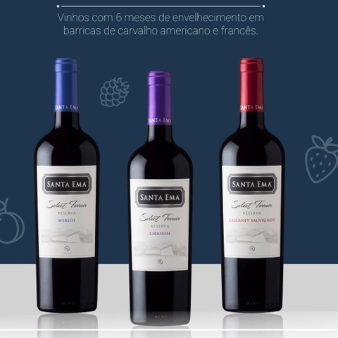 Rượu vang Chile Santa Ema Select Terroir Reserva.