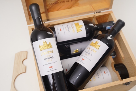Rượu vang Pháp Leandre Bordeaux 2020.