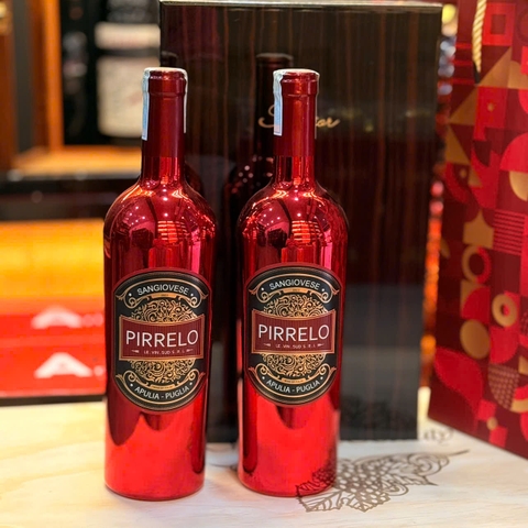 Sét 2 chai : Rượu vang Pirrelo phiên bản Tết