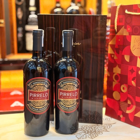 Sét 2 chai : Rượu vang Pirrelo Apulia - Puglia
