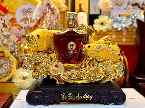 Cá ngân Long xi mạ vàng Lộc Phúc An Khang