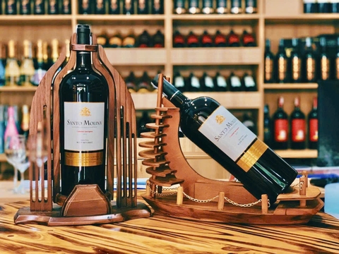 Combo 2 kệ : Santo Molina + kệ rượu 1.5L