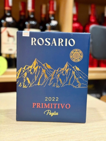Rượu vang Ý 16 độ Rosario Primitivo Puglia 3L