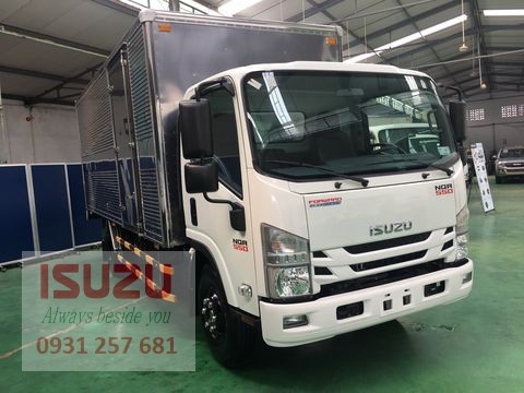 xe tải isuzu 5T, Thùng kín 6m2 NQR75M