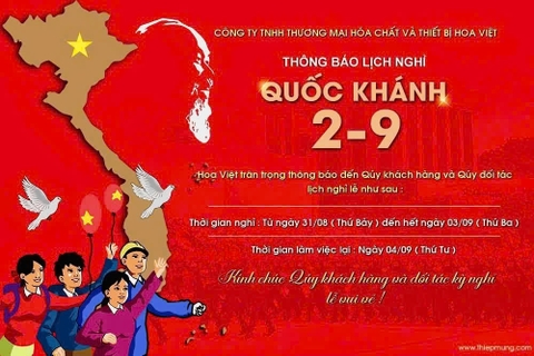 Thông Báo Lịch Nghỉ Lễ Ngày Quốc Khánh 2/9/2024