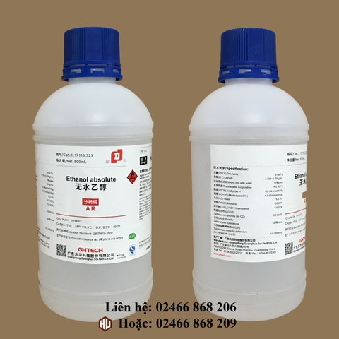 CH3CH2OH (Ethanol absolute) - Cồn thí nghiệm - JHD/Sơn Đầu
