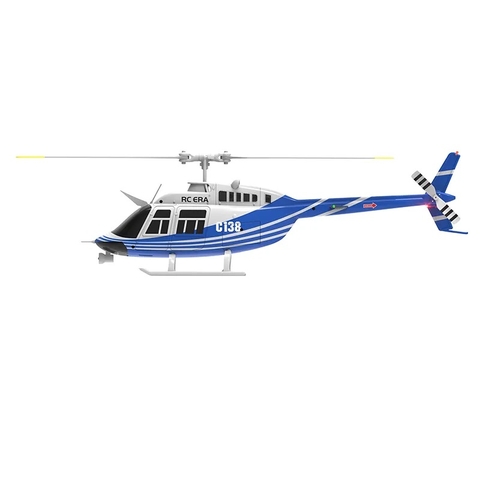 RC ERA C138 Bell 206 Gyro Stabilized Scale RC Helicopter RTF - Blue