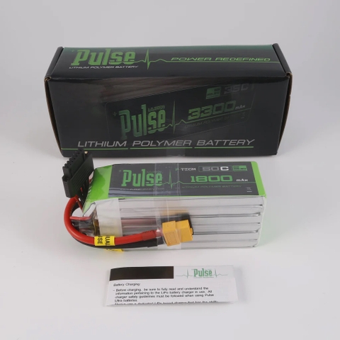 PULSE 1800mah 50C 22.2V 6S P-Tech LiPo Battery - XT60 Connector