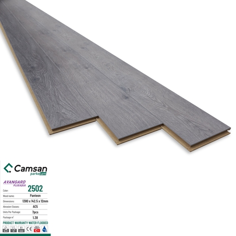 Sàn gỗ Camsan Aqua 2502 12mm