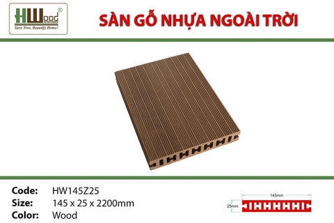 Sàn Gỗ Nhựa HWOOD HW145Z25 Wood