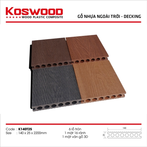 Sàn Gỗ Nhựa KosWood K140T25