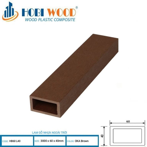 Thanh Lam Hộp HobiWood HB60L40 Oka Brown