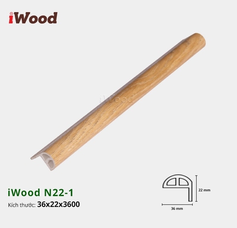 Nẹp nhựa cầu thang iwood N22-1