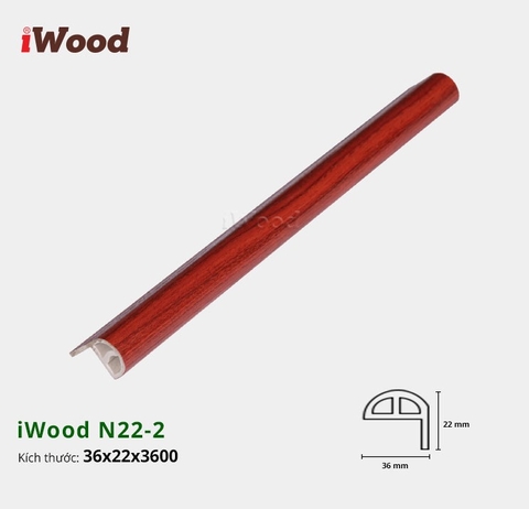 Nẹp nhựa cầu thang iwood N22-2