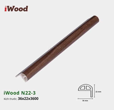 Nẹp nhựa cầu thang iwood N22-3