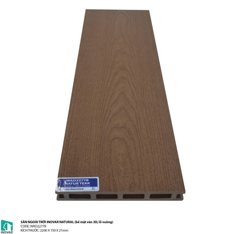 Sàn gỗ nhựa ngoài trời Inovar WAD2277B
