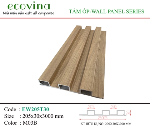 Tấm ốp 3 sóng cao Ecovina M03