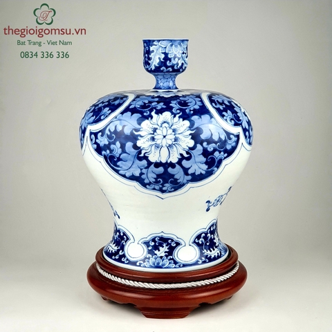 Mai Bình tích Lộc Vuốt Tay Hoa Văn Nhẹ Nhàng