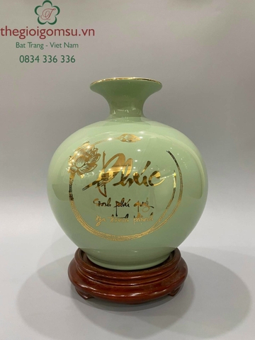 Bình hút Tài Lộc "Cá Chép Hóa Rồng - Phúc sinh phú quý, Gia đình thịnh"