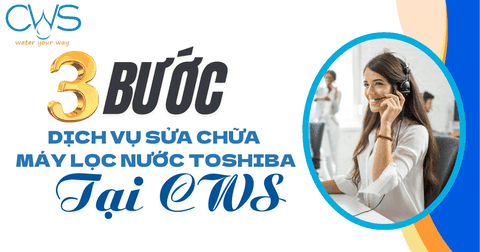 3 Bước Đặt Dịch Vụ Sửa Chữa Máy Lọc Nước Toshiba Tại CWS