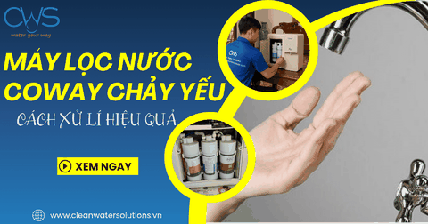 Máy Lọc Nước Coway Chảy Yếu – Cách Xử Lí Hiệu Quả Tại Nhà