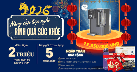 Quà Tặng Tết 2026 Sức Khỏe Khi Mua Máy Lọc Nước GE CTD50