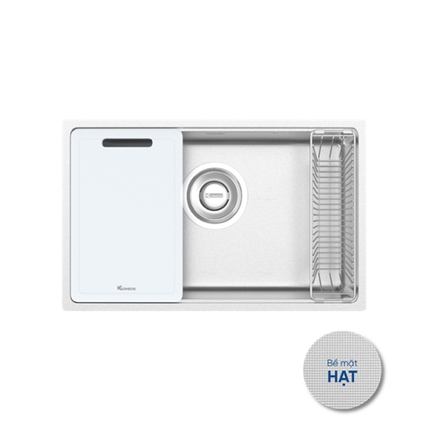 Chậu rửa Konox Tari 7648SR (Bề mặt hạt chống xước siêu mịn)