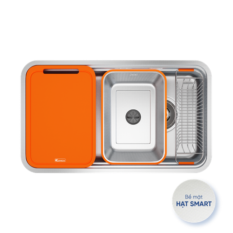 Chậu rửa Konox Tari Smart 8047 (hạt Smart chống xước)